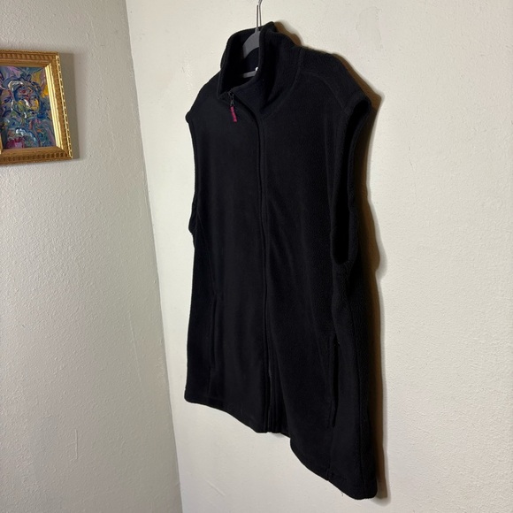 Men's Saddlebred Black Fleece Zip-Up Vest Size Medium - Picture 2 of 5